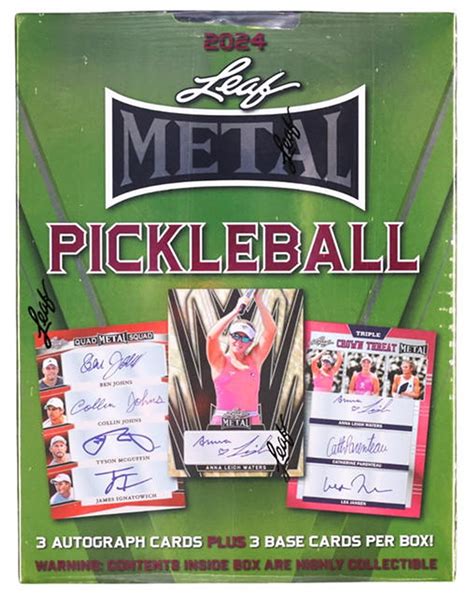 2024 leaf metal pickleball hobby box|2024 leaf metal pickleball.